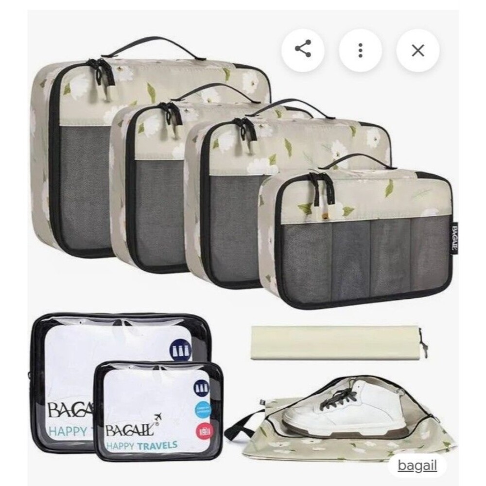 8 Set Packing Cubes Organizer